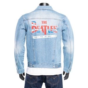 The Beatles Union Jack Logo Denim Jacket
